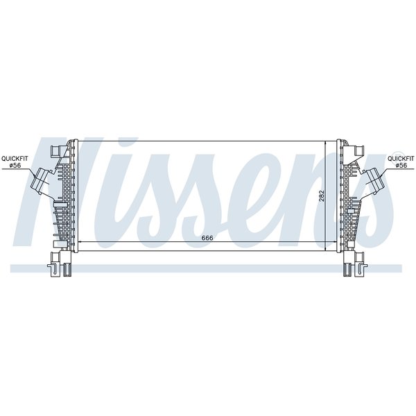 Nissen Nissens Intercooler, 96555 96555